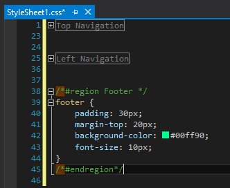 Using CSS Regions in Visual Studio - Steven Follis