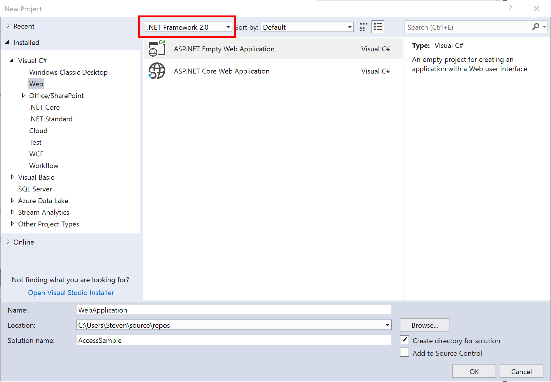 how to use adventureworks database with visual studio